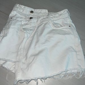 White zara skort